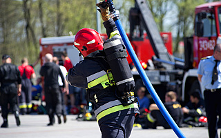 Strażacy z Warmii i Mazur walczą z czasem. W Olecku odbywają się Mistrzostwa Województwa w Sporcie Pożarniczym